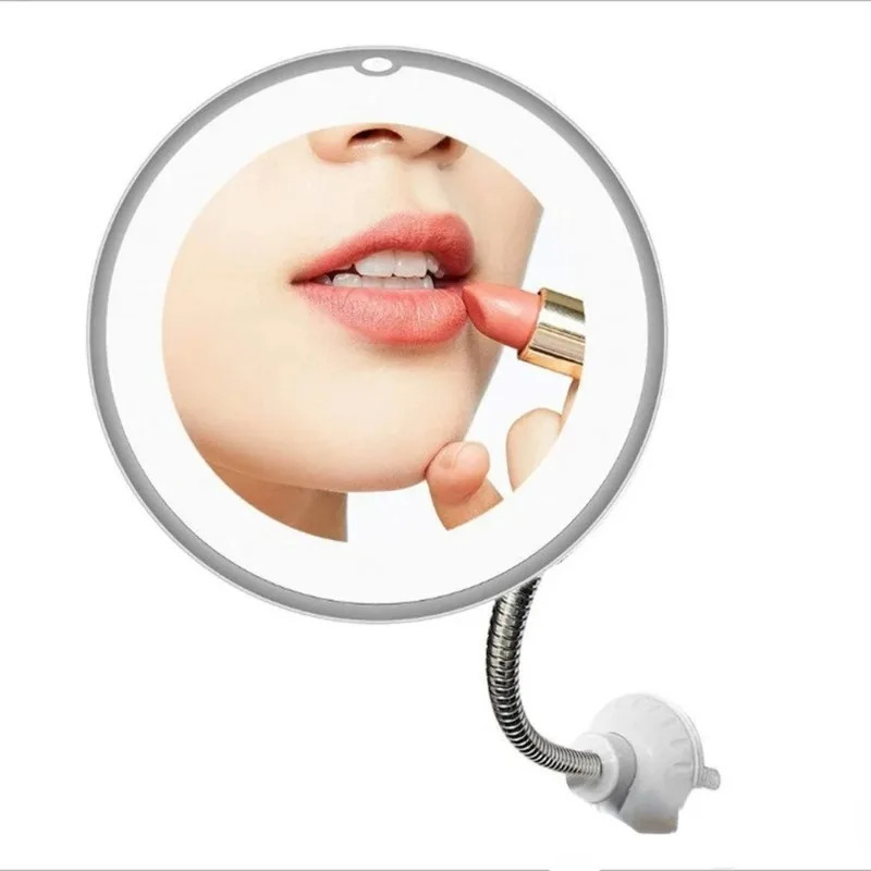 Miroir Grossissant LED X10 avec Ventouse et Bras Flexible – Image 5