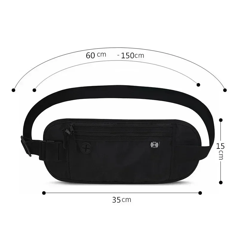 Ceinture Portefeuille de Voyage Invisible Anti-RFID – Image 7