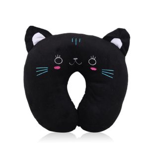 Coussin de Voyage Chat Noir