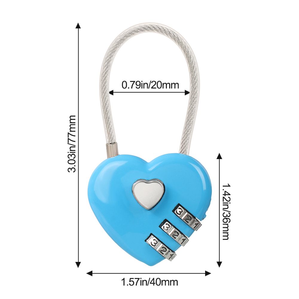 Cadenas Valise Heart Lock – Image 10