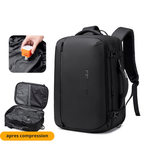 Sac à dos avec aspiration d’air