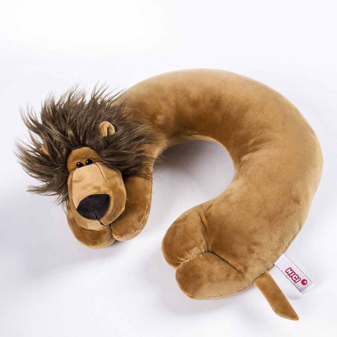 Coussin de Voyage Lion Brun