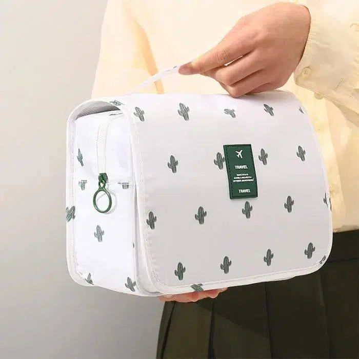 organisateur de voyage cactus en couleur blanche
