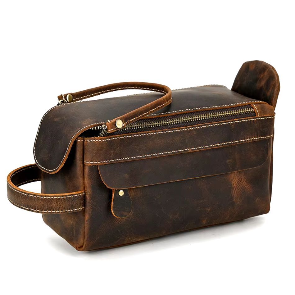 organisateur de voyage en cuir pour homme