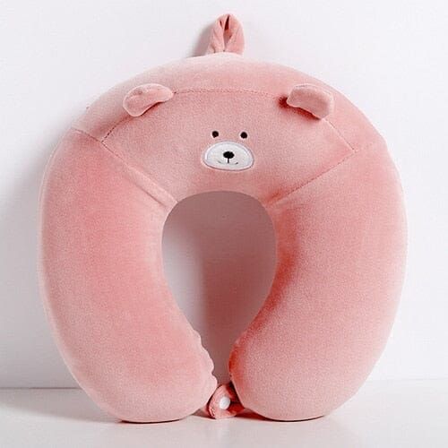 accessoire de voyage enfant coussin en ours