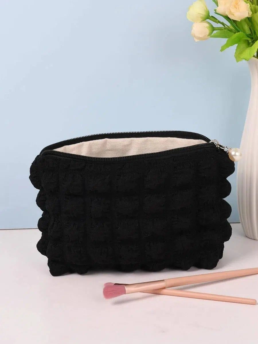 trousse de maquillage noire pour femme