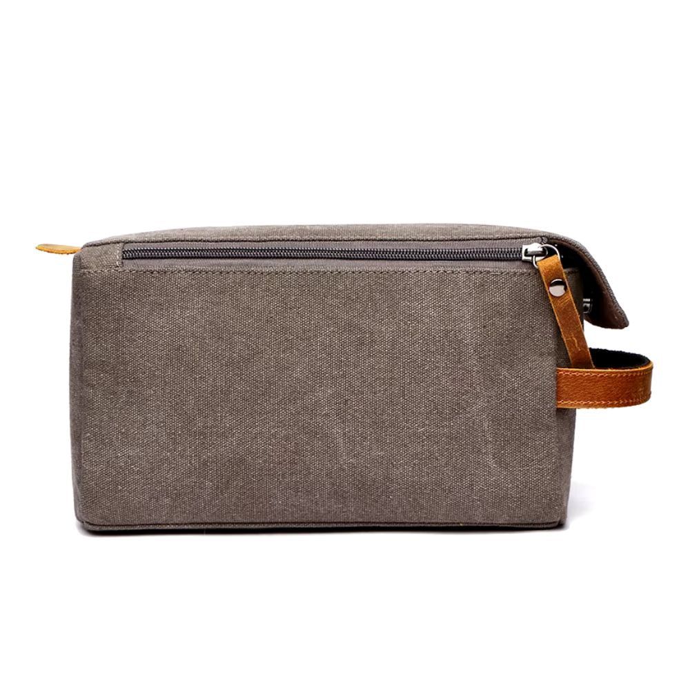 trousse de toilette en cuir pour homme