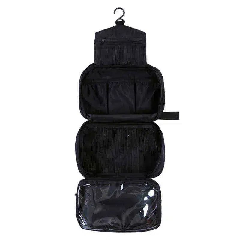 trousse de voyage noire suspendue