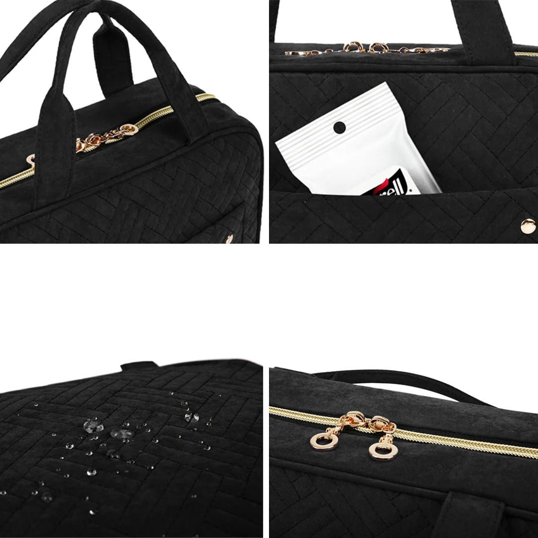 trousse de toilette suspendue pliable