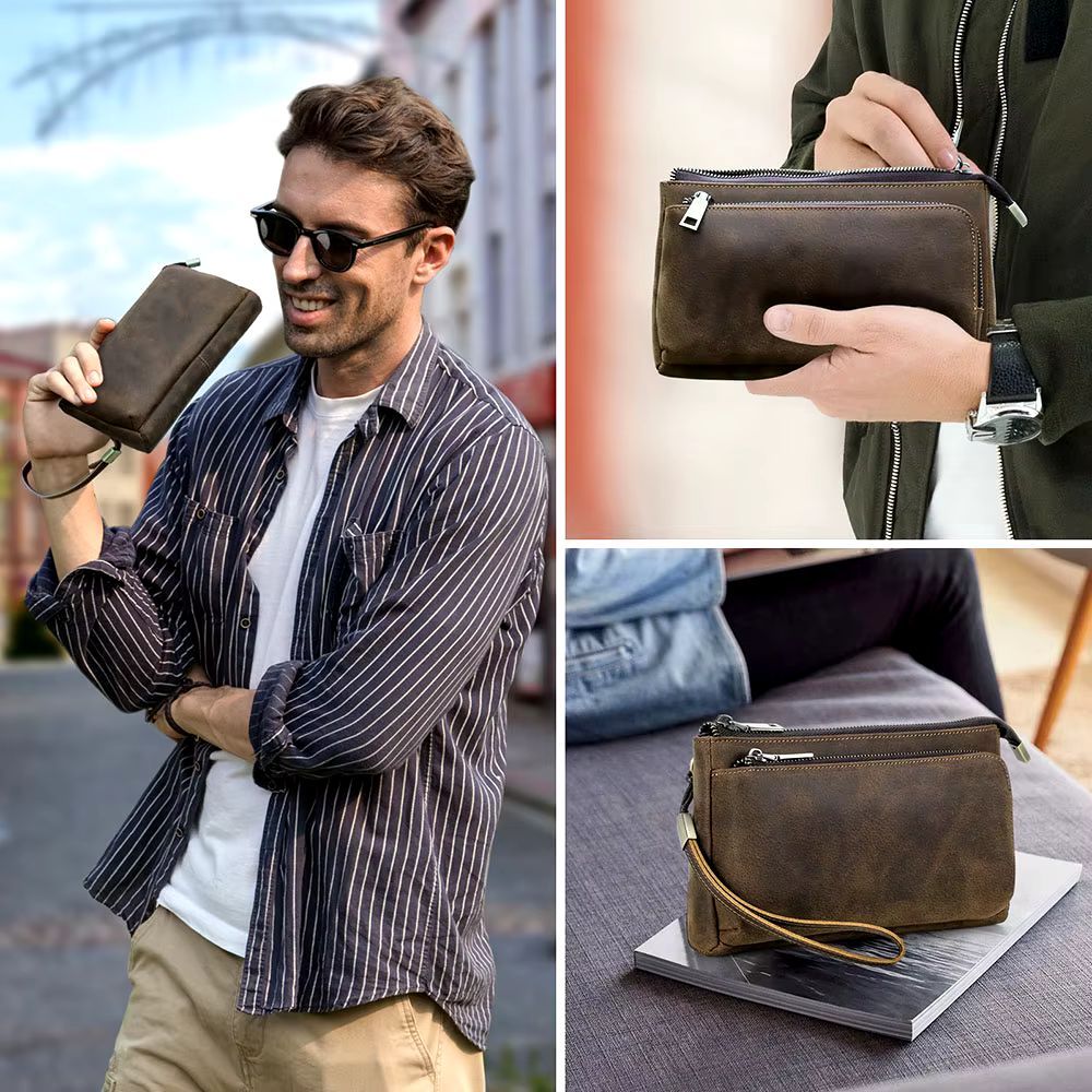 accessoire de mode homme en cuir