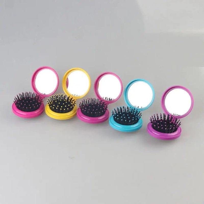 brosse compacte avec miroir idéal pour les voyages