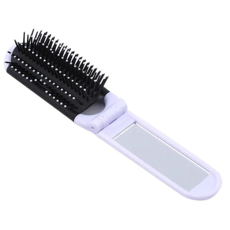 brosse portable avec miroir