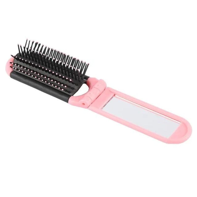 miroir compact avec brosse intégrée