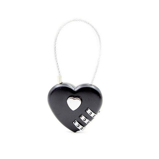 cadenas décoratif pour bagages en forme de coeur