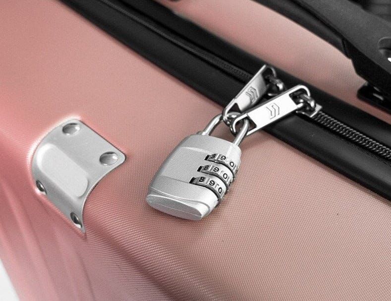 cadenas gris à code trois chiffres