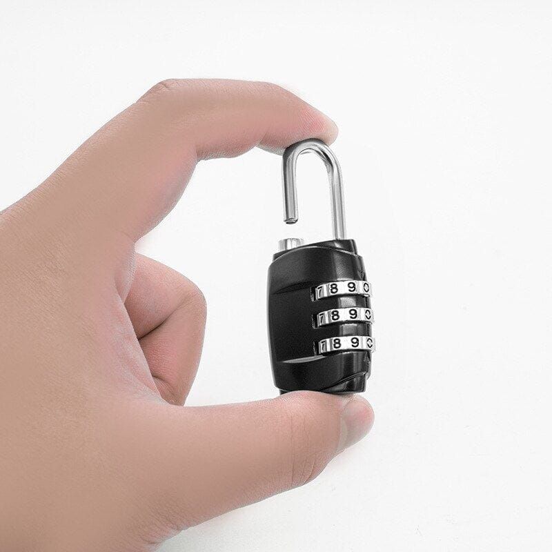 cadenas sécurisé pour valise avec code à trois chiffres