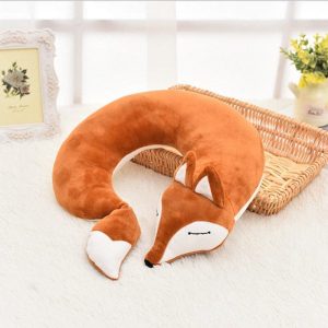 coussin de nuque renard peluche