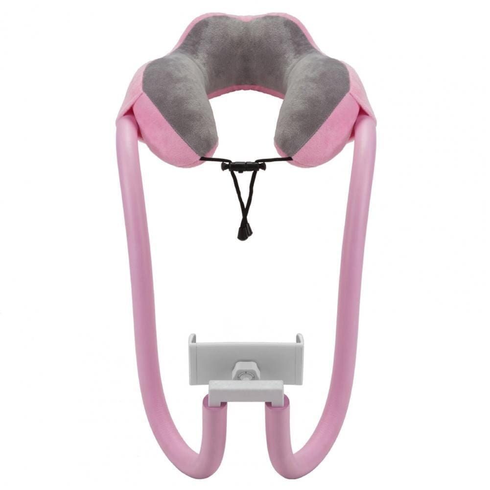 coussin de voyage avec support pour téléphone