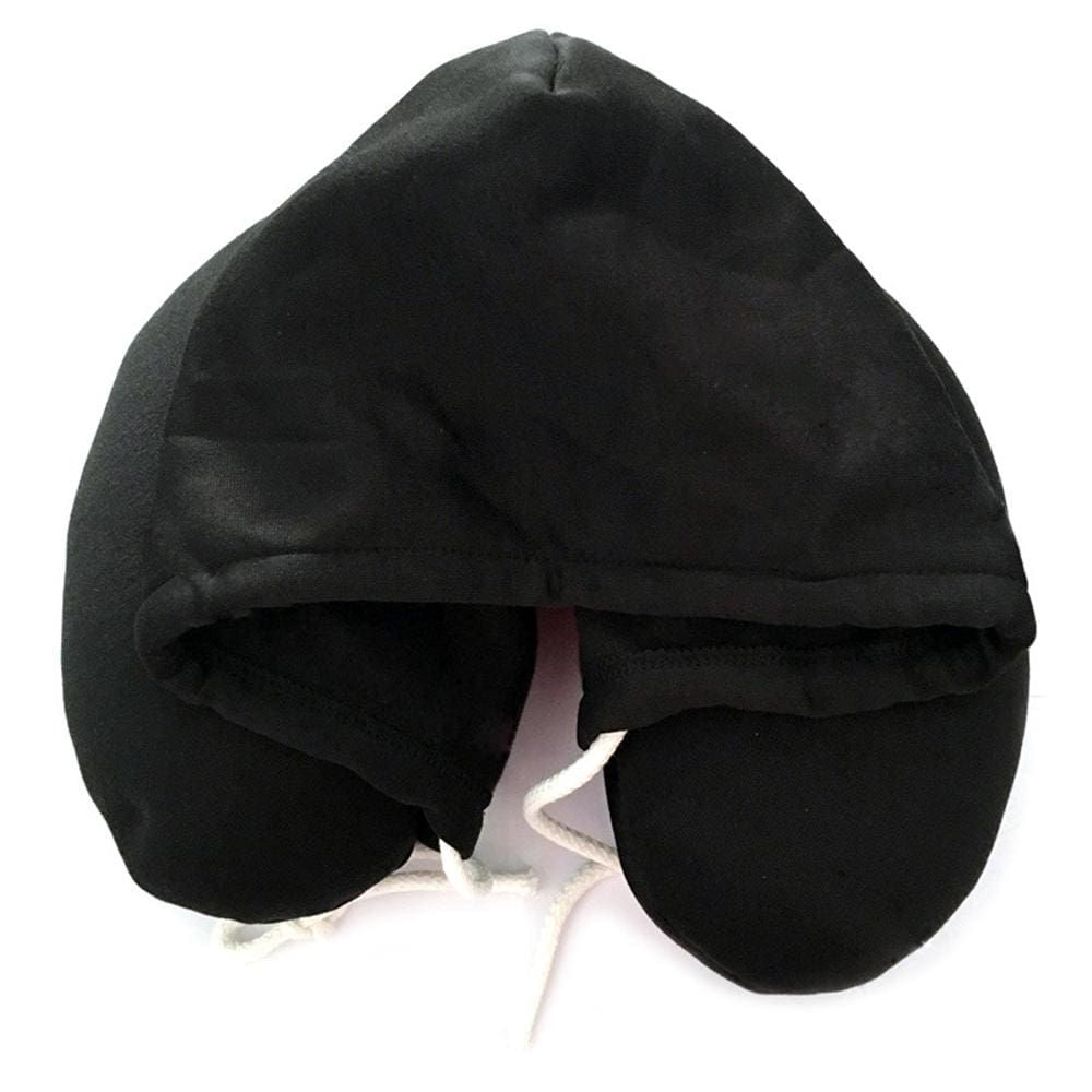 coussin de voyage hoodie noir