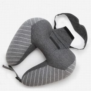 Coussin de Voyage Masque de Sommeil 2-en-1