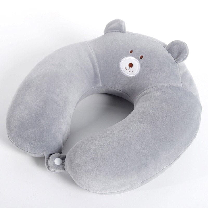 Coussin de Voyage Mémoire de Forme Enfant Ours