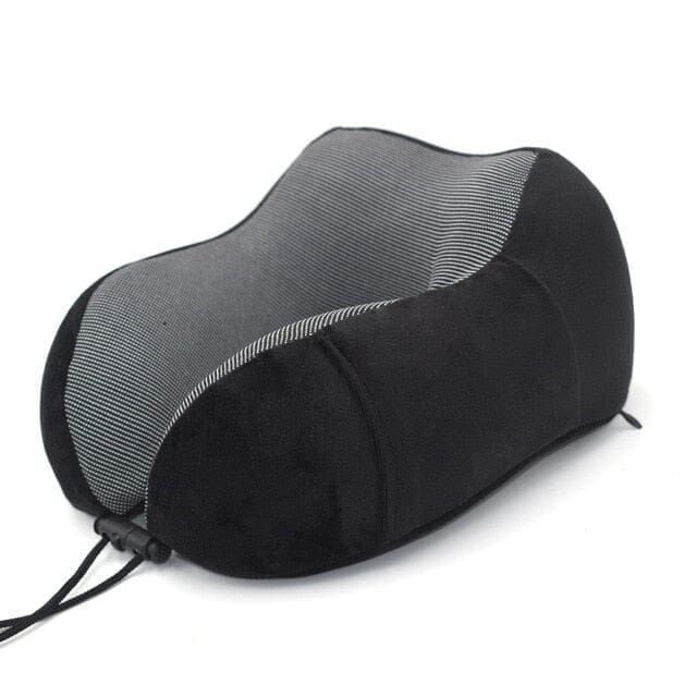 coussin de voyage mémoire de forme noir