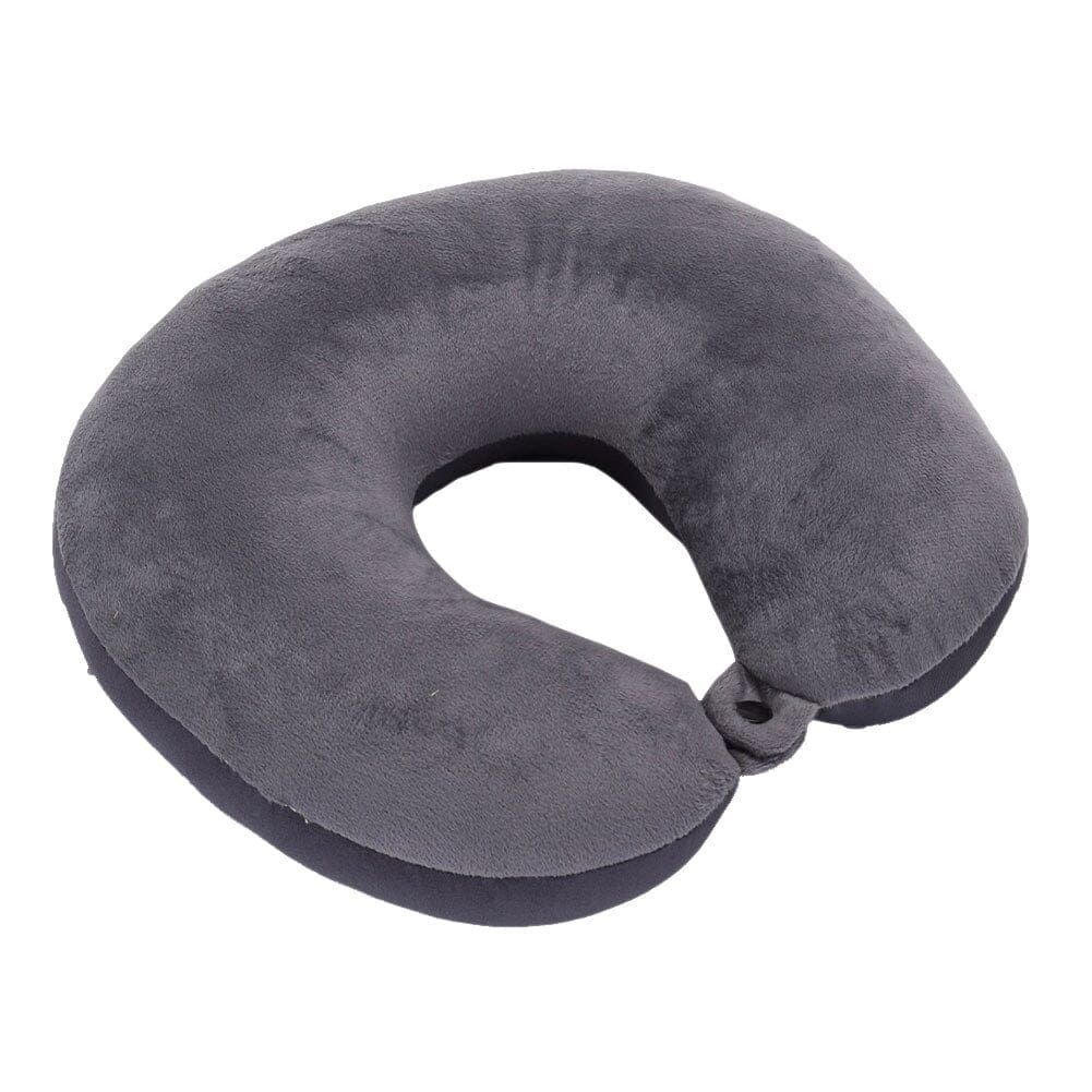 coussin de voyage microbilles confort gris