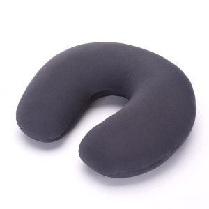 coussin de voyage microbilles gris