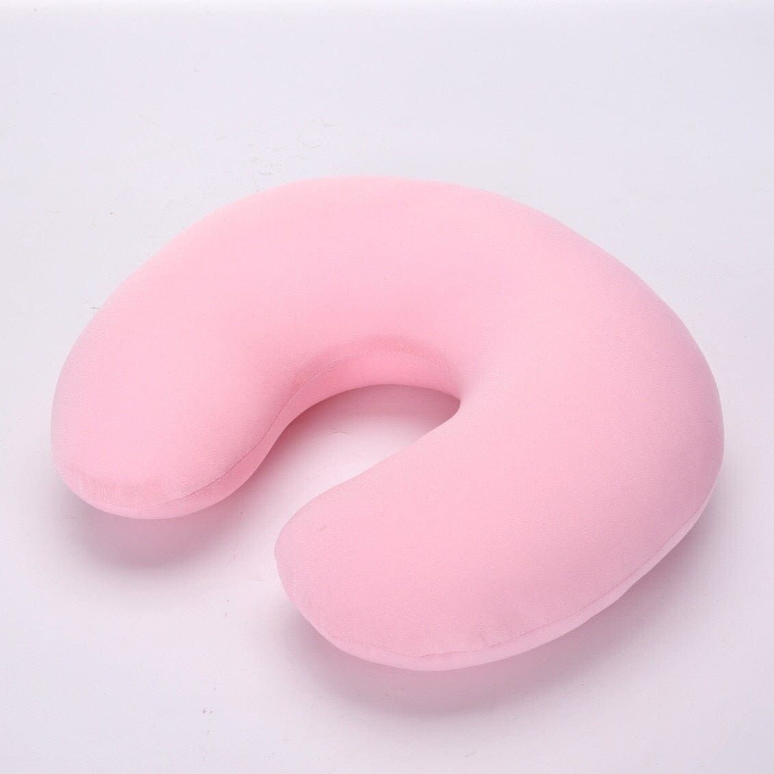 coussin de voyage microbilles rose