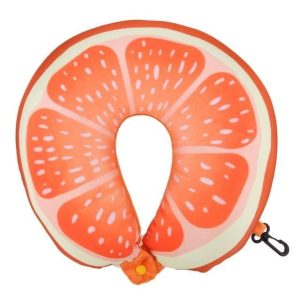 coussin de voyage orange