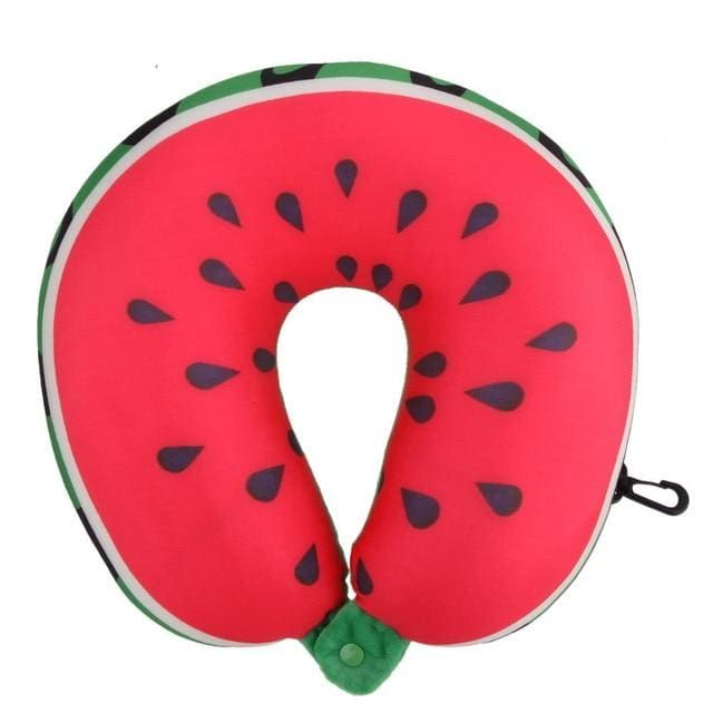 coussin de voyage pastèque