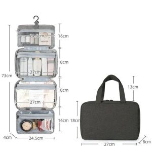 Grande Trousse de Toilette Noire Femme