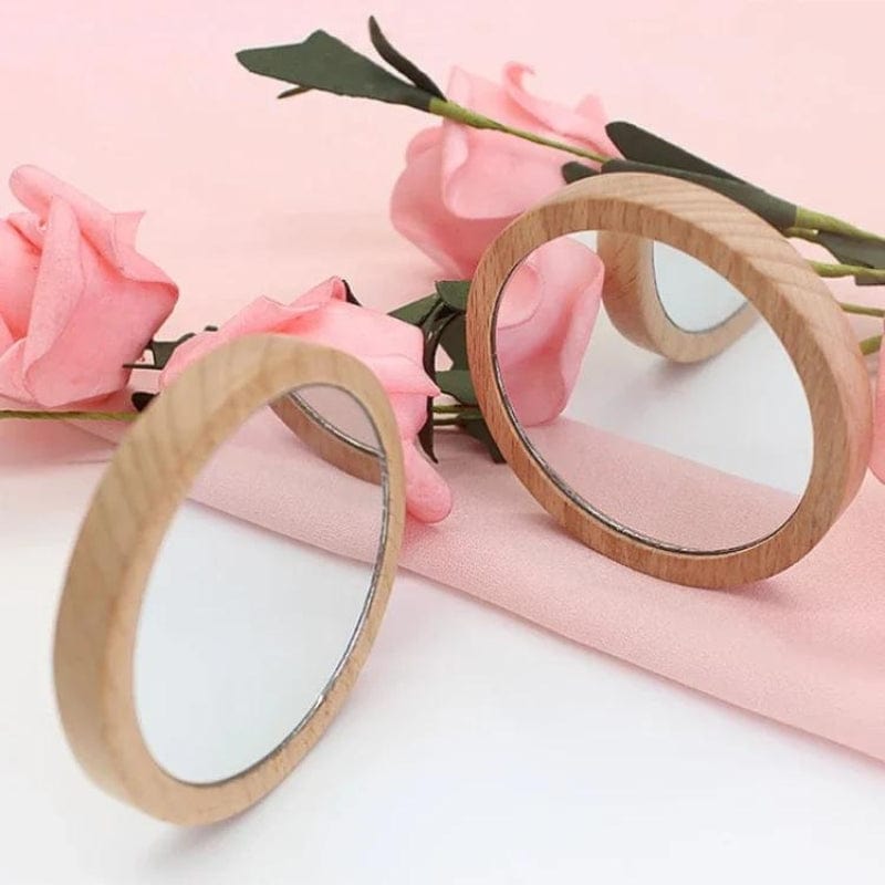 miroir élégant en bois
