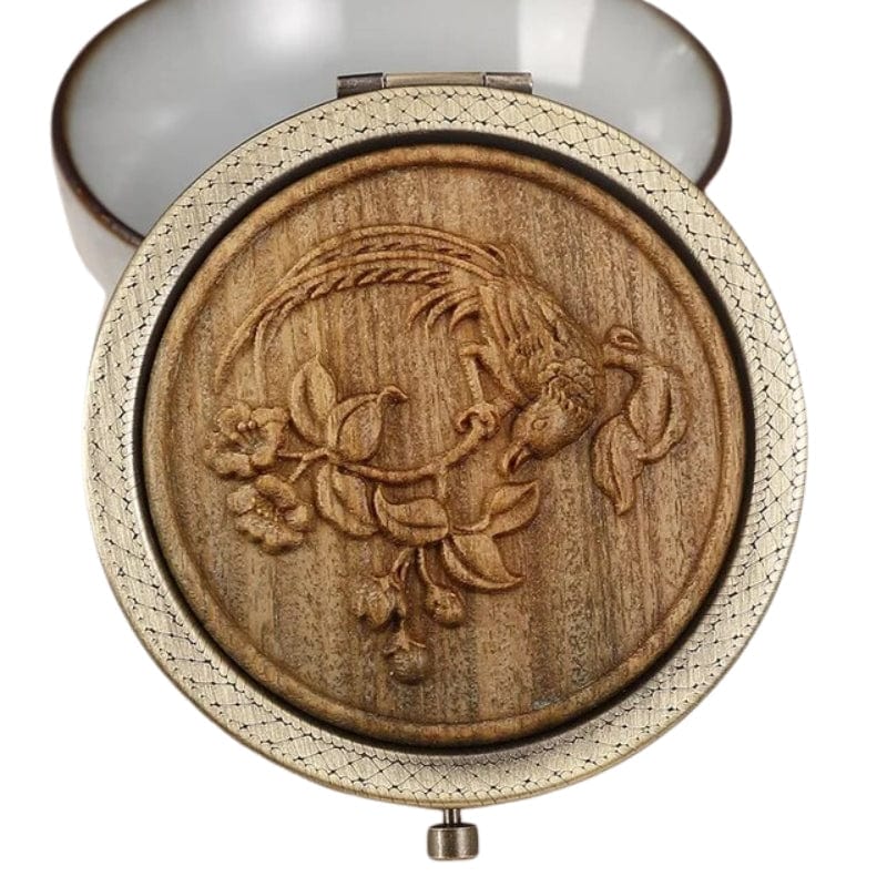 miroir en bois artisanal et design