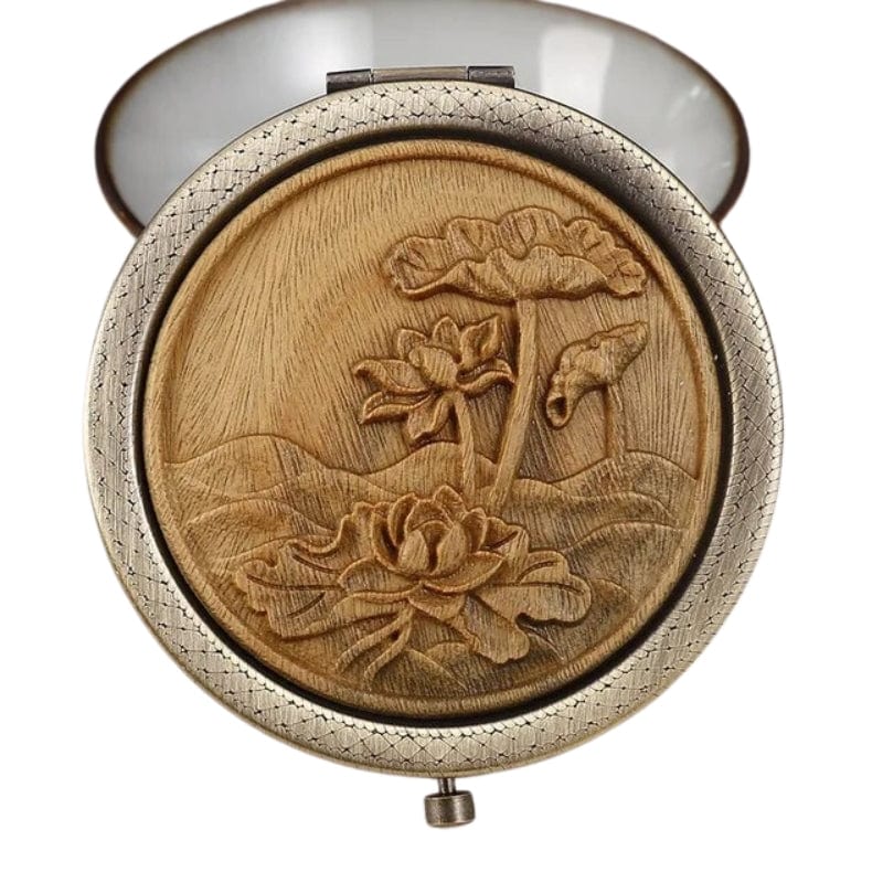 miroir en bois de bambou pour une touche naturelle