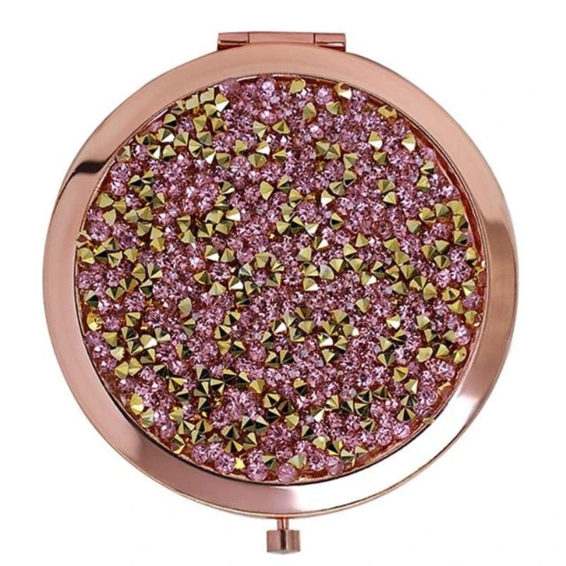 miroir de poche cuir luxe