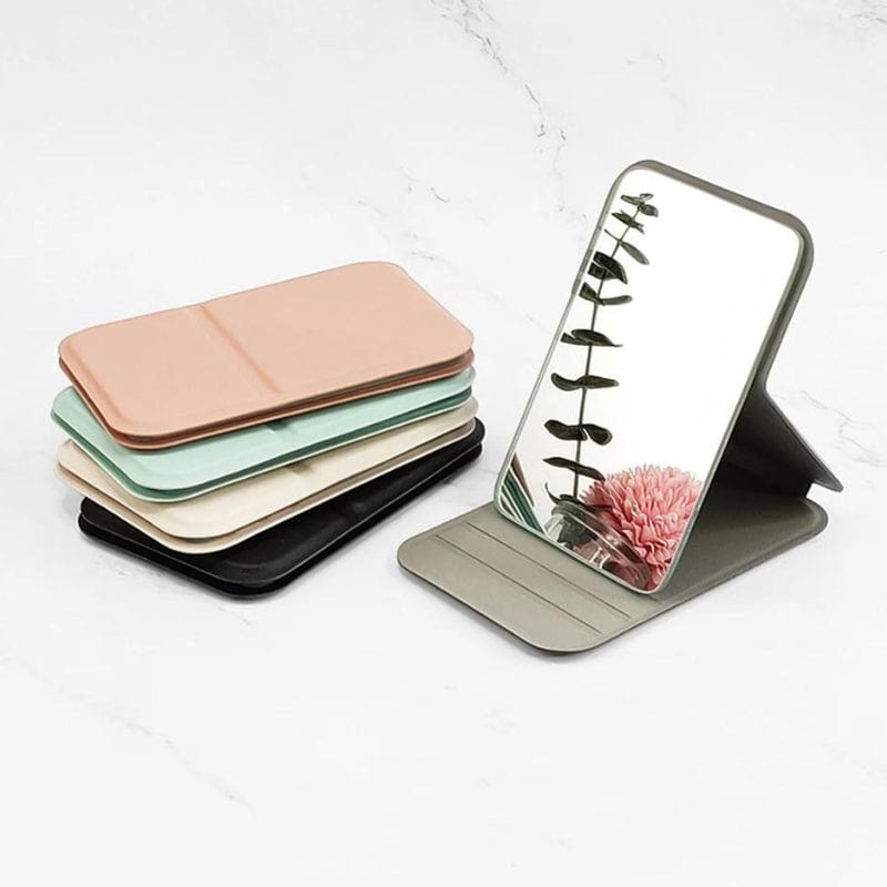 miroir pliable pour le maquillage en voyage
