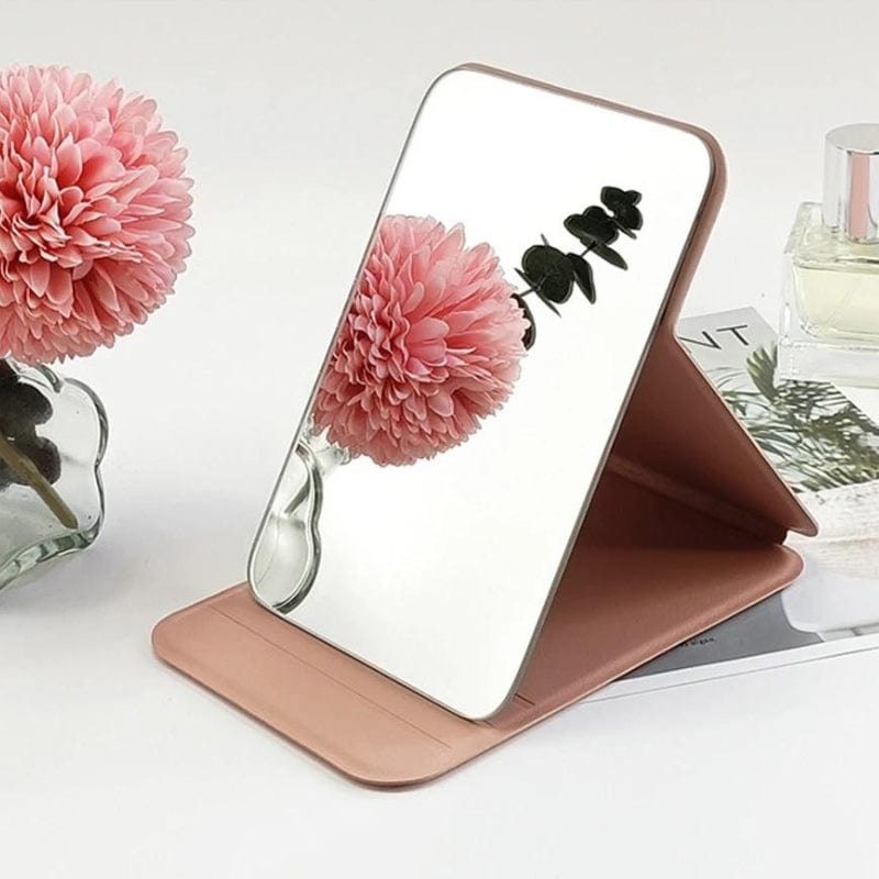 miroir de poche rectangulaire pour maquillage