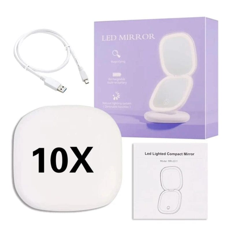 miroir de beauté pratique avec éclairage