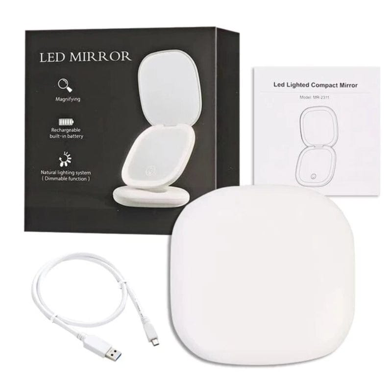 accessoire beauté miroir avec LEDs