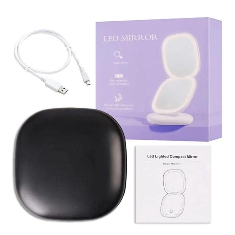 miroir portable avec grossissement