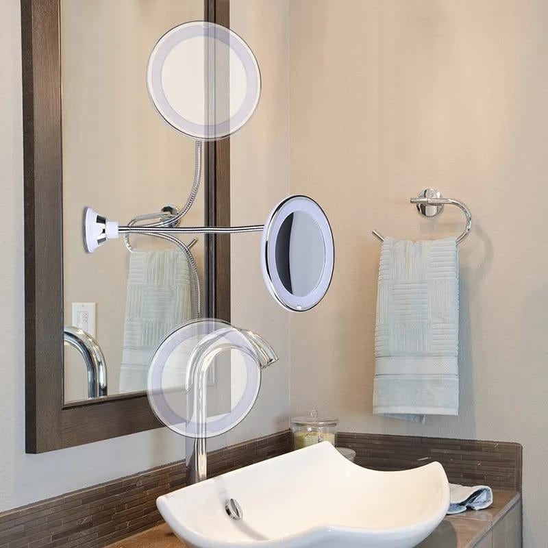 miroir de salle de bain grossissant