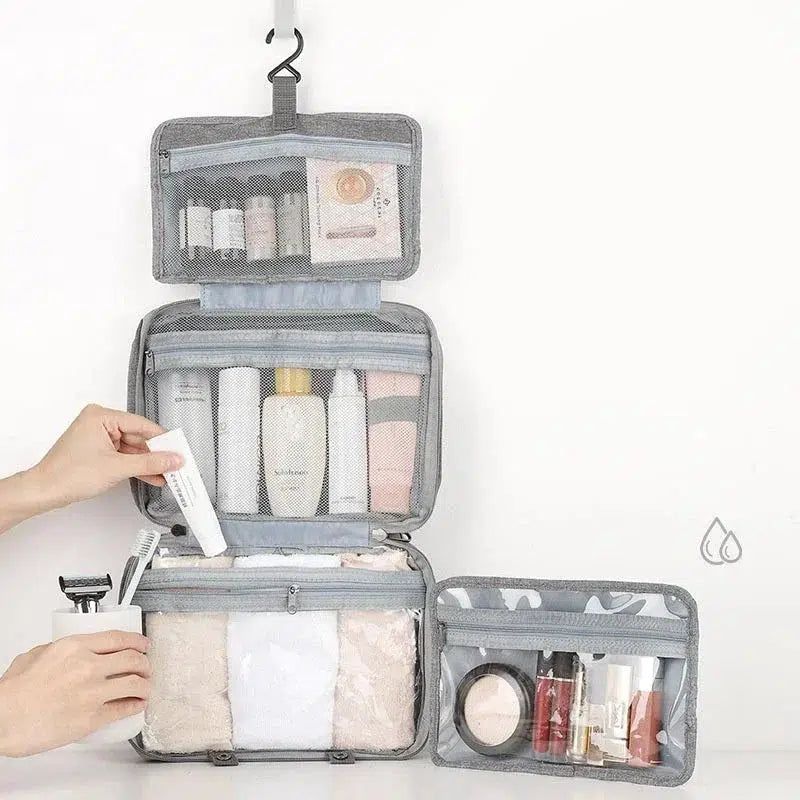 organisateur de voyage trousse grise