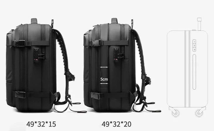 sac à dos sous vide ergonomique