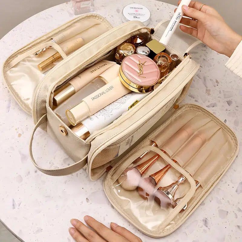 trousse cosmétique femme en cuir chic