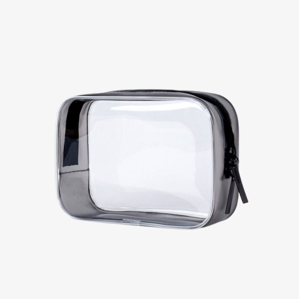 trousse de toilette avion transparente