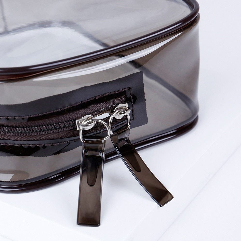 trousse de rangement transparente pour produits cosmétiques