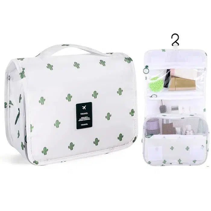 Trousse De Toilette Blanche Cactus Voyage Femme