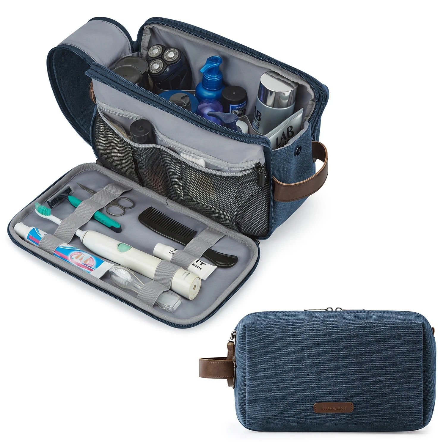 Trousse De Toilette Bleue Dark Voyage Homme