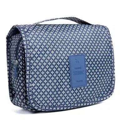 Trousse De Toilette Bleue Étoiles Avec Compartiment Femme